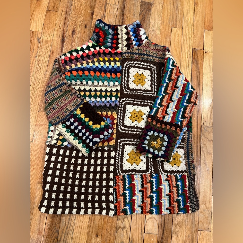 the honeybea shop Patchwork Pullover sweater - image 1